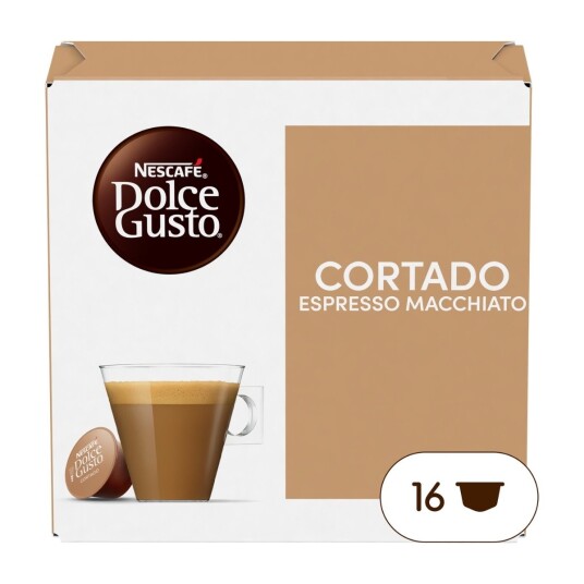 Dolce Gusto Nescafé Cortado til Dolce Gusto. 16 kapsler