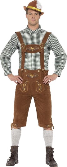 Smiffys Tradisjonell Hanz Deluxe Bayersk Karnevalskostyme Large Smiffys Tradisjonell Hanz Deluxe Bayersk Karnevalskostyme Large