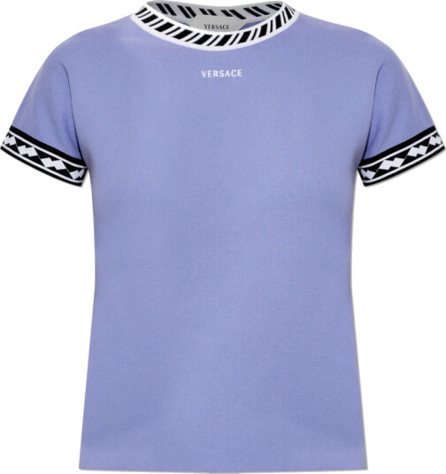 Versace Dame Topper Lilla 2XS,