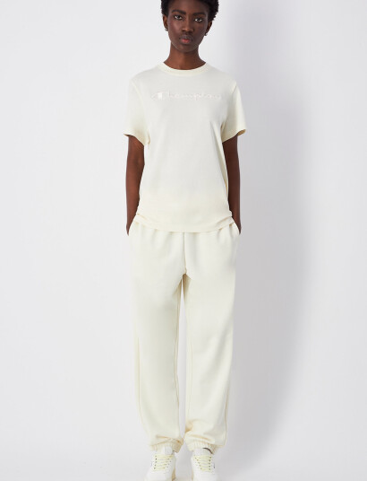 Champion Elastic Cuff Pants - Cream - XS