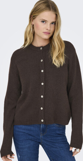 Only Simoni Long Sleeve O Neck Cardigan Brun S