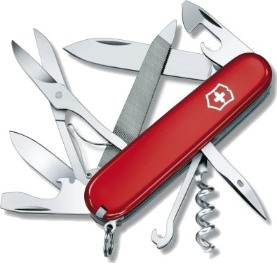 Victorinox Mountaineer Klappkniv uten lås 18 funksjoner rød 20,5 mm