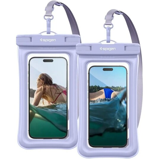 Spigen A610 Vanntett Mobildeksel 2-Pack Lilla