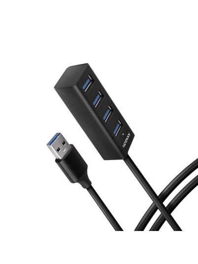 AXAGON USB A Mini Hub 1.2m Black HUE M1AL