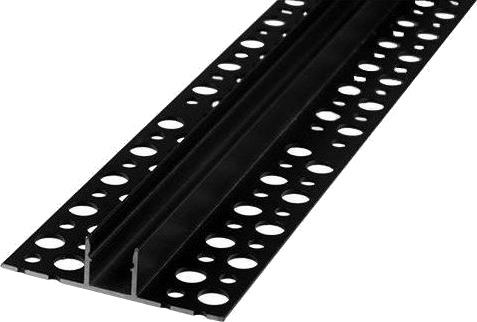 Aluprofil 13x13 til fliser 2 meter sort inkl. svart cover Aluprofil 13x13 til fliser 2 meter sort inkl. svart cover