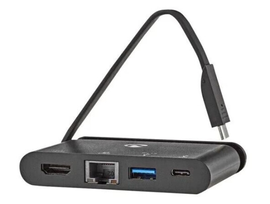 Nedis TCARF260BK - docking station - USB-C - HDMI - 1GbE