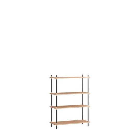 MOEBE S.115.1.A Hyllesystem Eik/ Sort MOEBE S.115.1.A Hyllesystem Eik/ Sort
