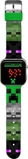 Minecraft LED Digitalur 6+ År 215x5x35 mm