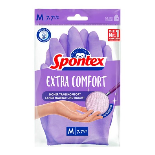 Spontex Extra Comfort Husholdningshansker størrelse M Spontex Extra Comfort Husholdningshansker størrelse M