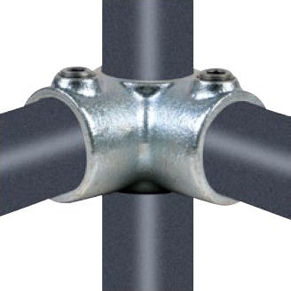Galv. T-Samling - Pipe Clamps T-Samling Med Sideudgang 42,4 Mm X 11/4"".