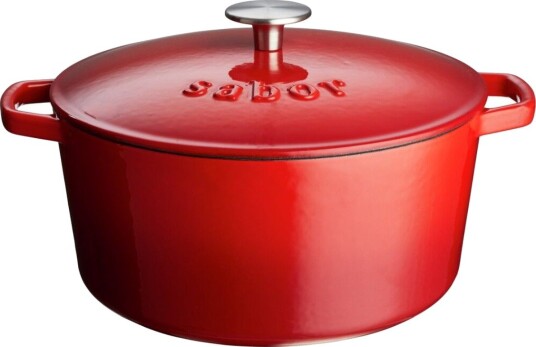 Sabor - Støpejernsgryte 4,4L rød Sabor - Støpejernsgryte 4,4L rød