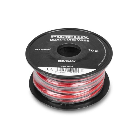 Strømkabel PURELUX Dual Core Wire 1,50 mm² / 10 m