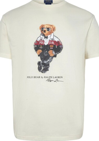 Polo Ralph Lauren Classic Fit Polo Bear T Shirt CLUBHOUSE CREAM L