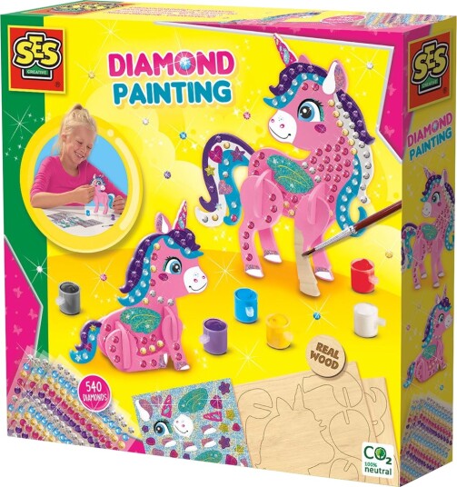 SES Creative Diamantmosaikk 3D Enhjørning