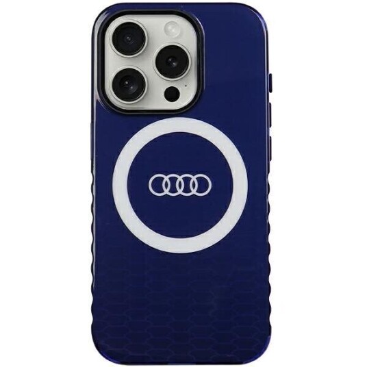 Audi Iml Big Logo Magsafe Case Iphone 15 Pro 6.1" Blue/Navy Blue Hardcase Au-Imlmip15p-Q5/D2-Be