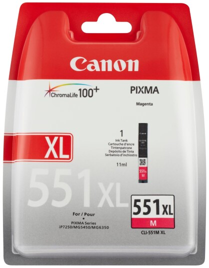 Canon blekkpatron CLI-551XL Magenta Canon blekkpatron CLI-551XL Magenta