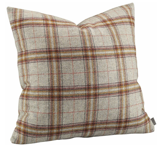 Glensdale Check putetrekk grey/ochre