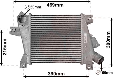 Intercooler VAN WEZEL 13014700
