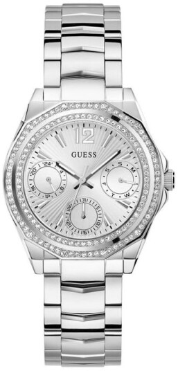 Guess Dameklokke GW0685L1 Ritzy Sølvfarget/Stål Ø36 mm