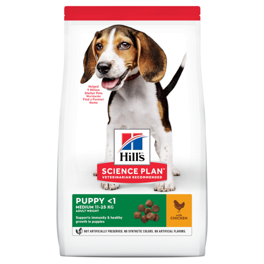 Hill´S Dog Puppy Medium Chicken 14Kg