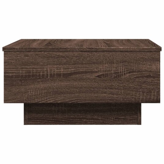 Salongbord brun eik 60x45x31 cm konstruert tre 848086