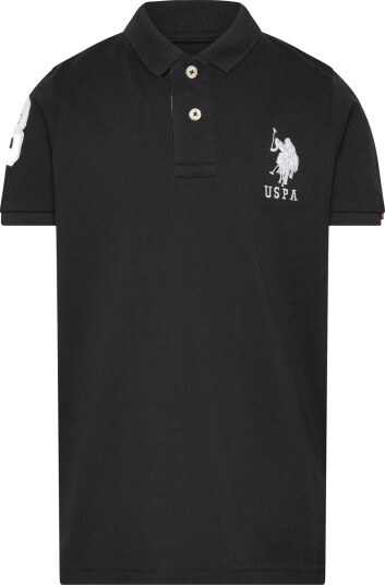 U.S. Polo Assn. Player 3 Pique Polo Black 128