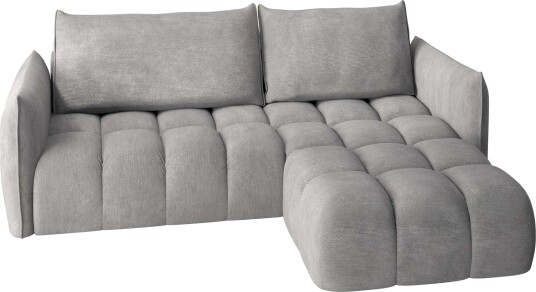 Aldvian 3 seters sovesofa med divan grå