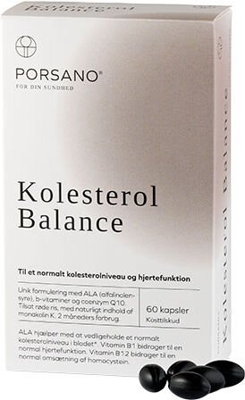 Porsano Kolesterolbalanse - 60 Kapslar