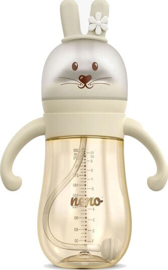 Neno MIO Tåteflaske 300ml med Antikolikksystem - Beige Neno MIO Tåteflaske 300ml med Antikolikksystem - Beige