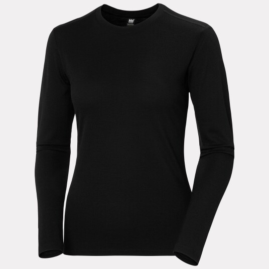 Helly Hansen Women's HH® Merino Crew Base Layer Svart Xs