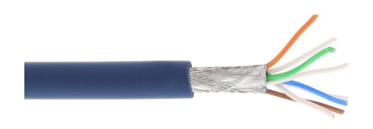 Inline 76899B 100 M Cat6a S/Ftp S-Stp Rj-45 Rj-45 Blå