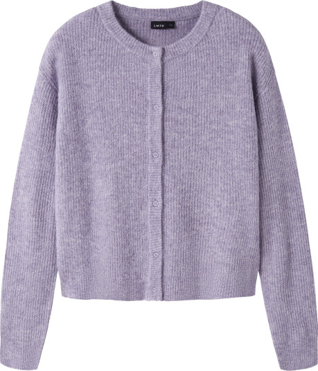 LMTD Nlfkleave Ls Short Knit Cardigan Noos Purple 158 164 LMTD Nlfkleave Ls Short Knit Cardigan Noos Purple 158 164