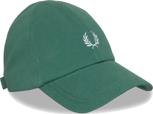 Fred Perry Pique Classic Cap Green ONE SIZE Fred Perry Pique Classic Cap Green ONE SIZE