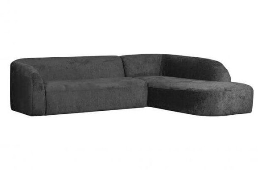 Bepurehome Sloping Corner Sofa Right Velvet mountain