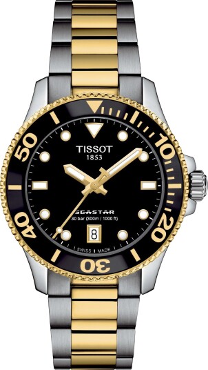 Tissot Seastar 1000 T1202102205100 - Herre - 36 mm - Analog - Kvarts urverk - Safirglass Tissot Seastar 1000 T1202102205100 - Herre - 36 mm - Analog - Kvarts urverk - Safirglass
