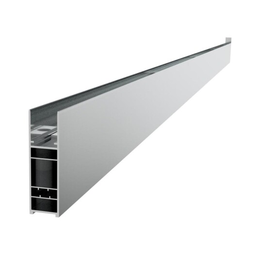 Vikingbad Utfellingsprofil Liam Glassfelt (+25/+50mm) H193cm Sølv / 25mm