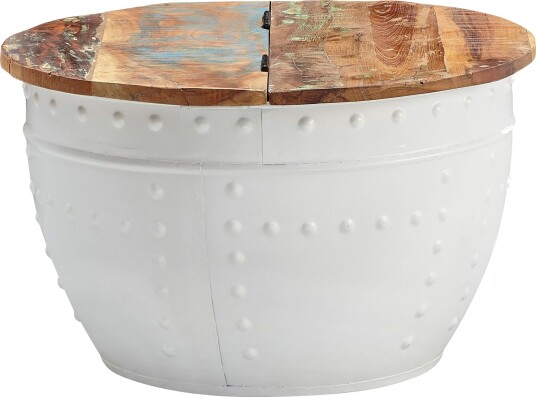 Willowdale Sofabord 60 cm Rundt - Brun/Hvit Willowdale Sofabord 60 cm Rundt - Brun/Hvit