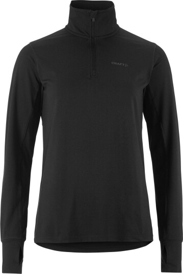 Craft Women's Flow Half Zip Longsleeve Black Melange XL Craft Women's Flow Half Zip Longsleeve Black Melange XL