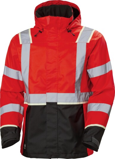 Helly Hansen Workwear Skalljakke UC-ME 71185-169 Varsel, Rød/Svart