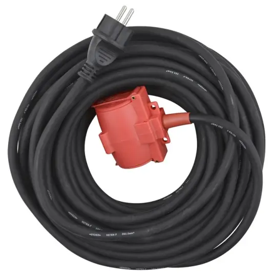 Skjøtekabel 20m 2 veis 3G2,5m² H07RN F IP44 Skjøtekabel 20m 2 veis 3G2,5m² H07RN F IP44