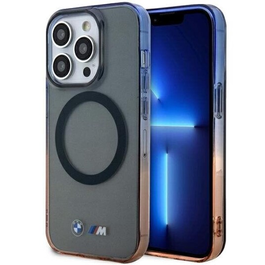 BMW Mobildeksel Bumper iPhone 14 Pro 6,1" Grå Hardcase med MagSafe