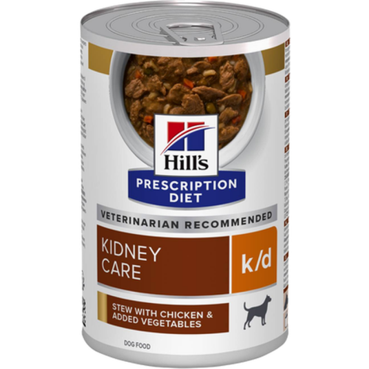 K/D Kidney Care Kylling & Grønnsaker Stew Hermetikk Våtfôr For Hund 354 G X 12 Hund Hundefôr Hill"S Prescription Diet Dog