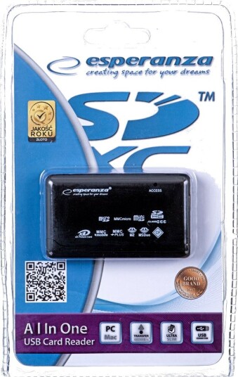 Esperanza EA119 minnekortleser USB 2.0 Esperanza EA119 minnekortleser USB 2.0