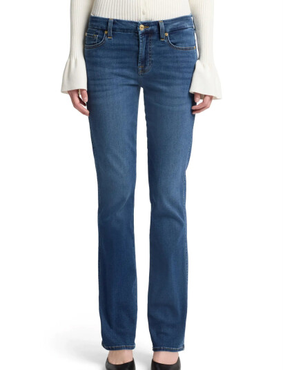 7 For All Mankind Kimmie Straight Duchess   Blue   32 x 33