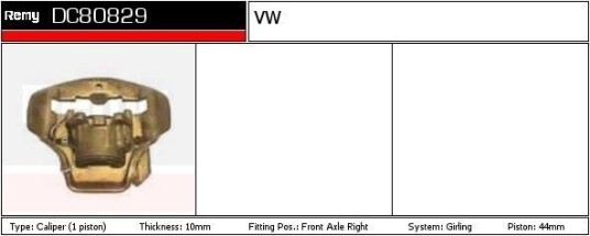 DELCO REMY DC73884 Bremsecaliper