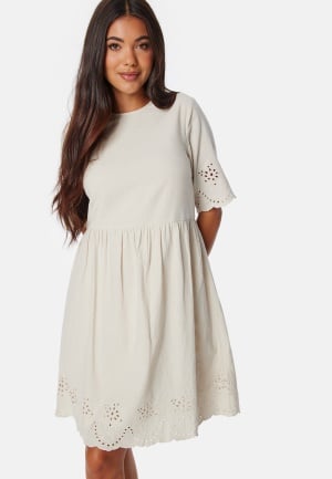 Pieces Pcalmina Embroidery Dress Birch XL