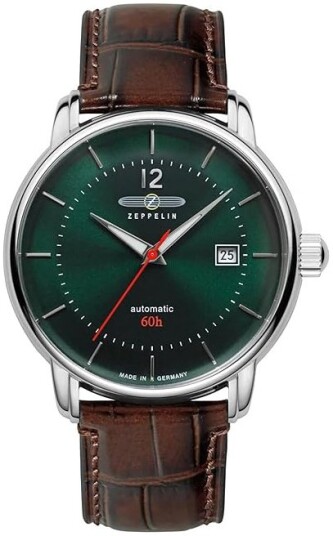 Zeppelin Herreklokke 81604 Bodensee Grønn/Lær Ø41 mm