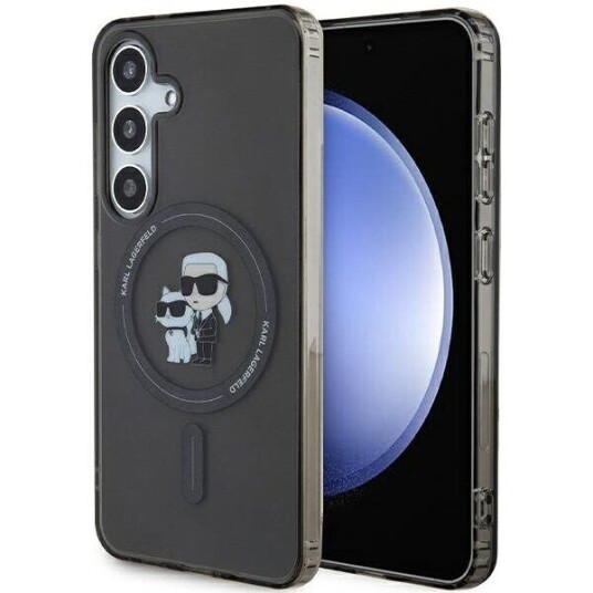 Karl Lagerfeld Klhms24shgkcnok S24 S921 Svart/Svart Hardcase Iml Karl&Choupette Magsafe