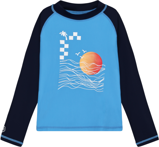 Color Kids Kids" T Shirt L/S With Chest Print Azure Blue 104