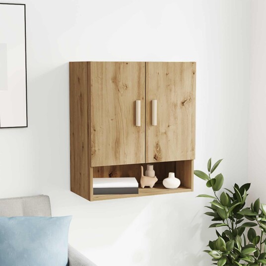 vidaXL Veggskap Kunstnerisk Eik 60 x 31 x 70 cm Konstruert tre